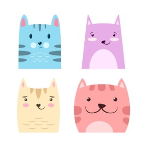 Set Katten PropUps 1