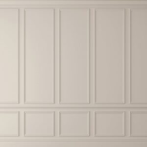 creme lambrisering muur